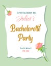An invitation to a wedding, a summer tea party, a wedding. A postcard and an invitation