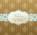 Invitation vintage label frame Royalty Free Stock Photo