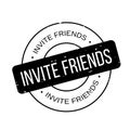 Invite Friends rubber stamp