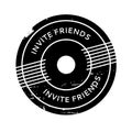 Invite Friends rubber stamp