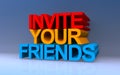 invite your friends on blue