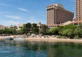 Inviting beach at a resort, Laughlin, Nevada Royalty Free Stock Photo