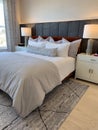 Inviting Bedroom with Plush Bedding and Elegant Decor