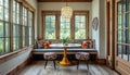 Inviting Breakfast Nook with Retro Design Elements