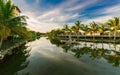 inviting gorgeous natural landscape view of Memories Caribe hotel grounds