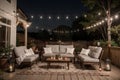 Inviting Outdoor Patio Setup A Haven for Leisure.AI Generated