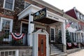 Inviting scene that welcomes guests to charming Creekside Inn, Oneida, New York, summer 2022