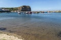 Inviting sea and harbour at Staithes, N. Yorkshire, England Royalty Free Stock Photo