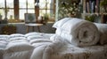 Springtime Serenity: Refreshing Bedroom with Crisp Duvet for Relaxation and Renewal