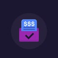 Invoice, bill form, payments icon