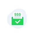 Invoice, bill form or payments icon