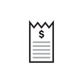 Invoice bill icon design template vector isolated Royalty Free Stock Photo