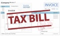 Invoice Bill Paid Payment Financial Taxation Concept