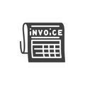 Invoice bill vector icon