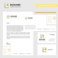 Invoice Business Letterhead, Envelope and visiting Card Design vector template