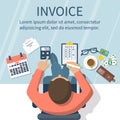 Invoice concept vector