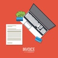 Invoice design. business icon. finance concept Royalty Free Stock Photo