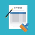 Invoice design. business icon. finance concept Royalty Free Stock Photo