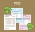 Invoice design. business icon. finance concept Royalty Free Stock Photo