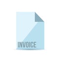 invoice document icon illustration