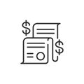 Invoice Document Icon Royalty Free Stock Photo