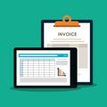 Invoice document and tablet design