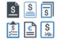 Invoice Flat Vector Icons