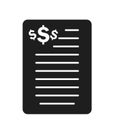 Invoice Icon. Royalty Free Stock Photo