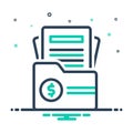 Mix icon for Invoice, statement and account