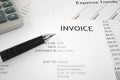 Invoice letter head Royalty Free Stock Photo