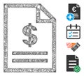 Invoice Page Web Vector Mesh Illustration Royalty Free Stock Photo
