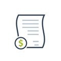 Invoice sheet icon