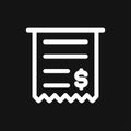 Invoice vector icon. Finance and Banking symbol Royalty Free Stock Photo