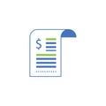 Invoice vector icon logo design