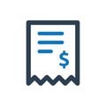 Invoice vector icon