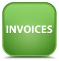 Invoices special soft green square button