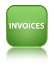 Invoices special soft green square button