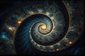 inward spiral, with energy of the universe converging into a single point