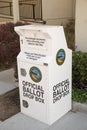 Inyo County California Official Ballot Drop Box Royalty Free Stock Photo