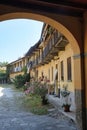 Inzago Milan, Lombardy, Italy: old courtyard