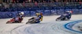 Inzell, Germany - March 16, 2019: World Ice Speedway Championship Royalty Free Stock Photo