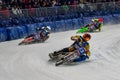 Inzell, Germany - March 16, 2019: World Ice Speedway Championship Royalty Free Stock Photo