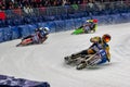 Inzell, Germany - March 16, 2019: World Ice Speedway Championship Royalty Free Stock Photo