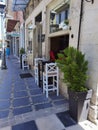 Ioannina city center greece cafe and local market Royalty Free Stock Photo