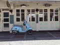 Ioannina city center greece motorbike outside