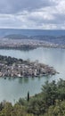 ioannina city greece in spring sunny day, lake Royalty Free Stock Photo