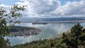 ioannina city greece in spring sunny day, lake Royalty Free Stock Photo