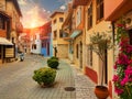 Ioannina city old pedestrian street called Soutsou greece