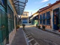 Ioannina city old town roads and buildings empy afternoon in greece