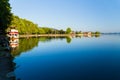 Ioannina city summer season in the morning Greece